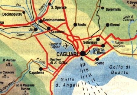 cartina Capoterra
